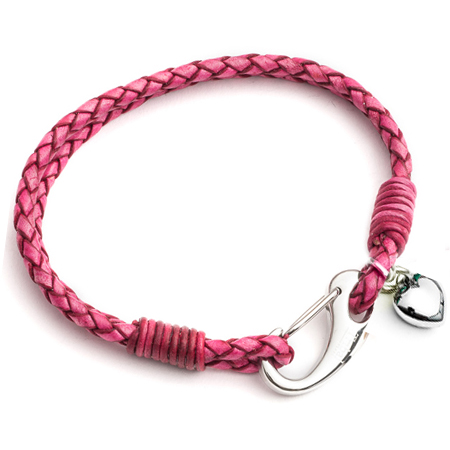 dark pink heart bracelet