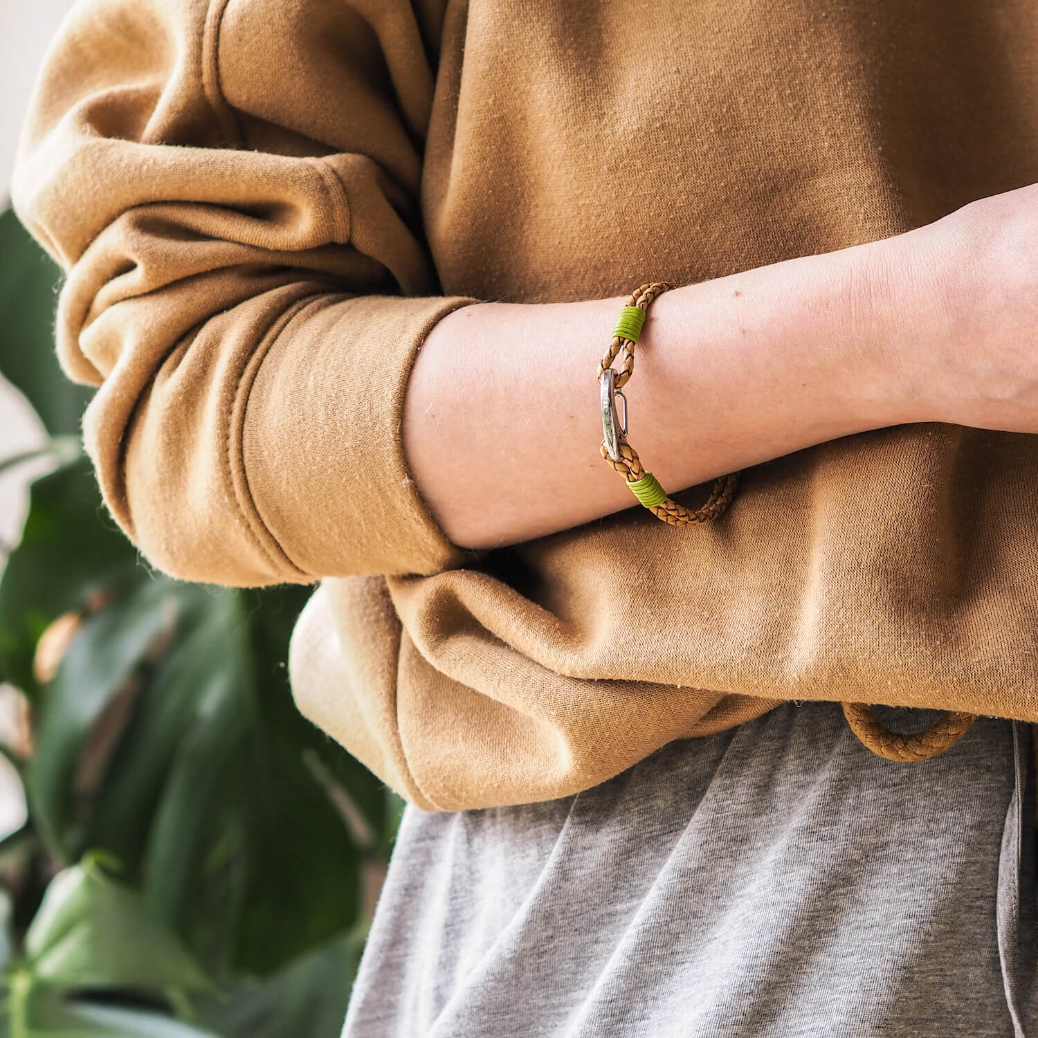 Nature and Nurture leather charity bracelet